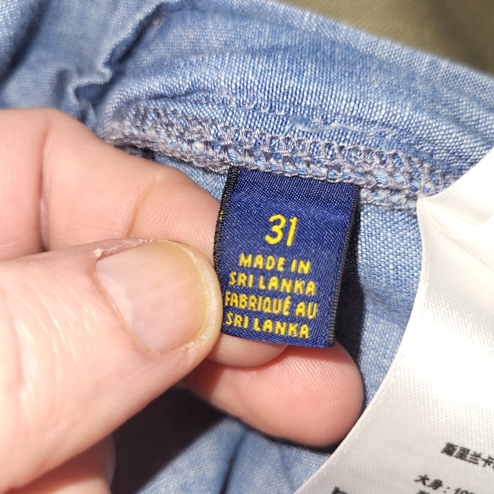 Polo by Ralph Lauren Chambray Shorts, 31 - Picture 6 of 6